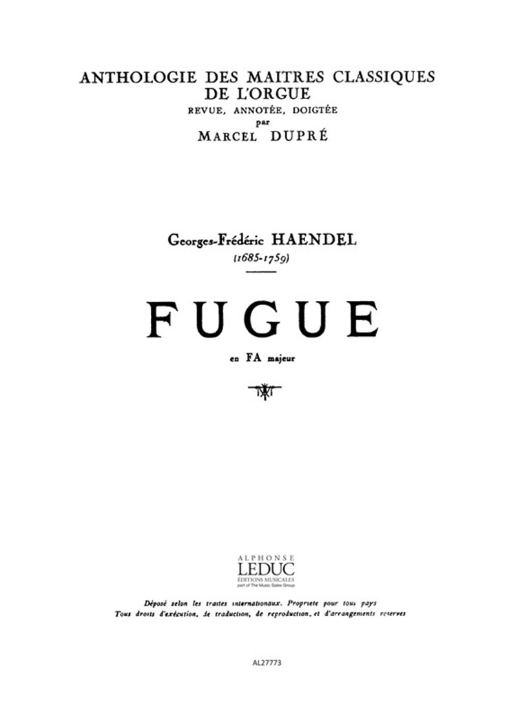 Fugue En Fa Majeur